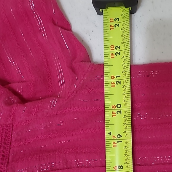 Anthropologie Fuchsia Button-up Shirt Dress size Medium Petite - Picture 6 of 7